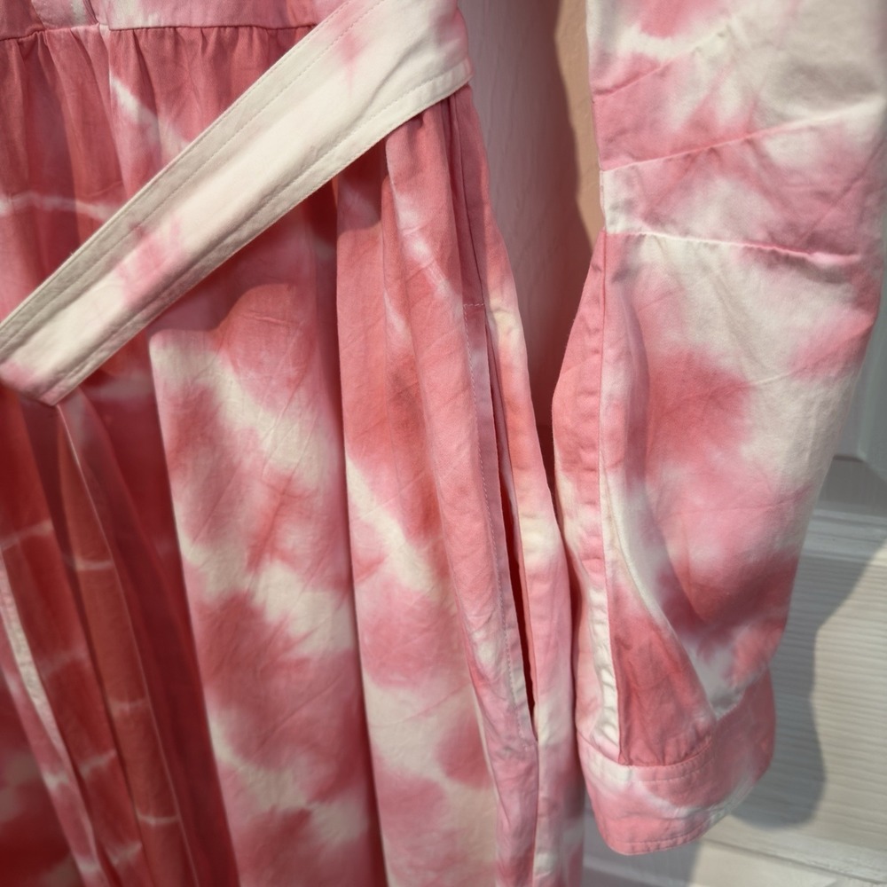 Banjanan  Dress in a pink tie-dye print Size Large - Picture 9 of 16